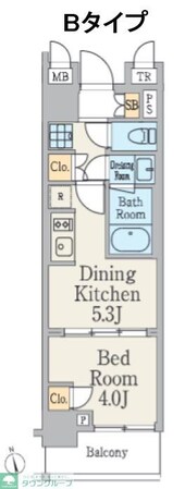 クレストコート町屋の物件間取画像